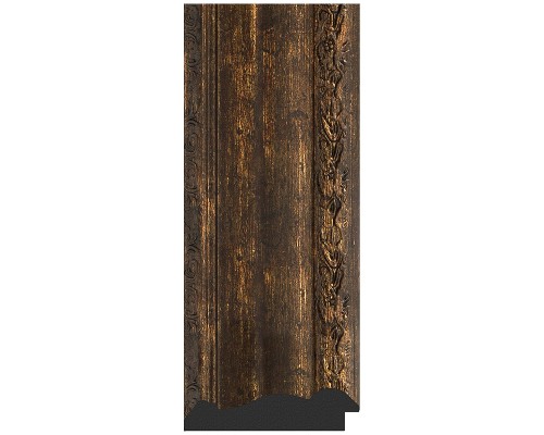 Зеркало Evoform Exclusive 92х62 BY 3430 с фацетом в багетной раме - Состаренное дерево с орнаментом 120 мм