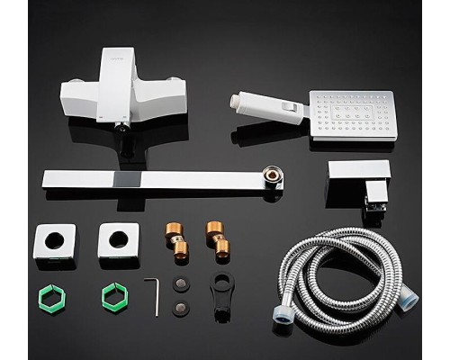 Смеситель для ванны Gappo G07 G2207-7 универсальный Белый Хром