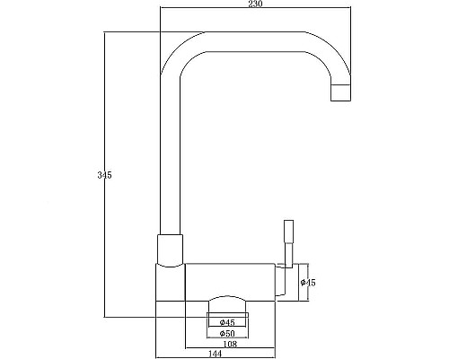Смеситель для кухни ZorG Steel Hammer SH 5197 INOX Нержавеющая сталь