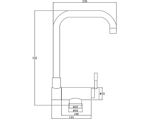 Смеситель для кухни ZorG Steel Hammer SH 5197 INOX Нержавеющая сталь