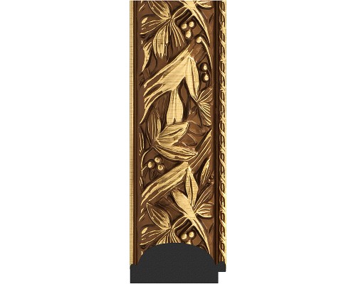 Зеркало Evoform Exclusive 159х69 BY 3571 с фацетом в багетной раме - Византия золото 99 мм