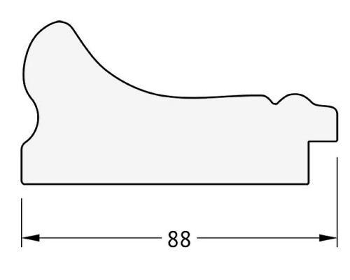 Зеркало Evoform Exclusive 116х56 BY 1245 с фацетом в багетной раме - Хамелеон 88 мм