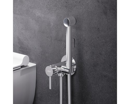 Гигиенический душ со смесителем Dorff Logic D3075000 Хром Серый