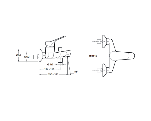 Смеситель для ванны Jacob Delafon E75766-CP