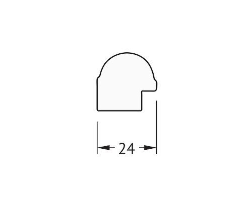 Зеркало Evoform Definite 57х57 BY 0608 в багетной раме - Серебряный бамбук 24 мм