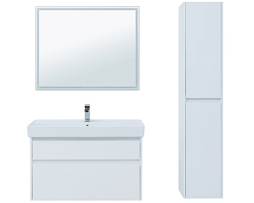 Тумба под раковину Aquanet Nova Lite 100 242581 подвесная Белая