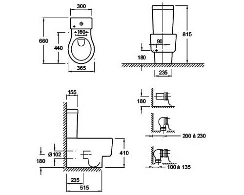 Унитаз Jacob Delafon «vario» 66 x 36,5 см 4449K-00