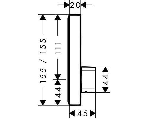 Смеситель для душа Hansgrohe ShowerSelect 15767000