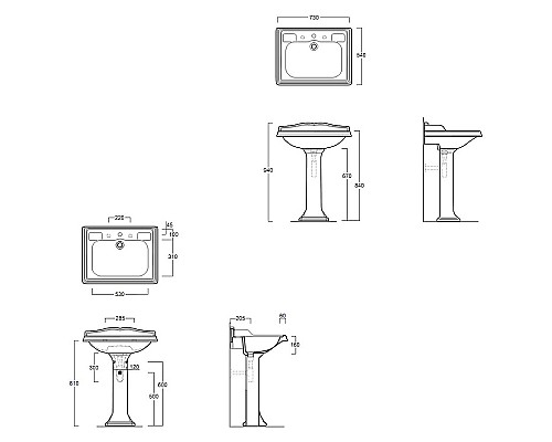 Раковина Simas Arcade 73 AR834bi*1 Белая