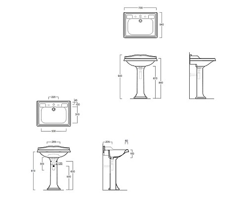 Раковина Simas Arcade 73 AR834bi*1 Белая