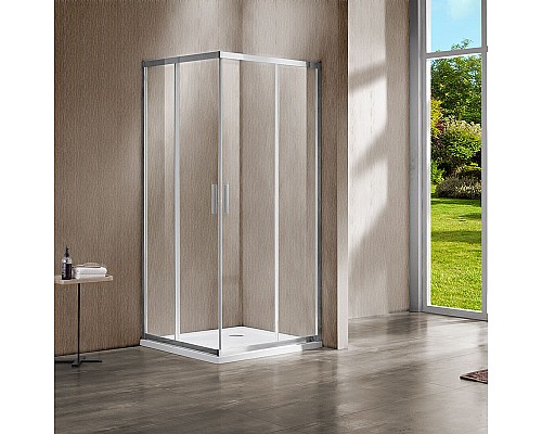 Душевой уголок Vincea Garda 120x80 VSS-1G8012CL профиль Хром стекло прозрачное