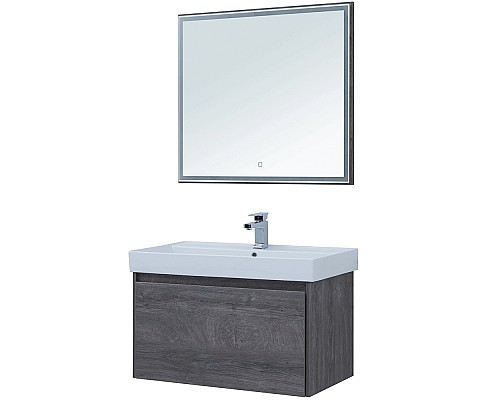 Тумба под раковину Aquanet Nova Lite 90 242269 подвесная Дуб рошелье