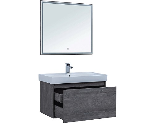 Тумба под раковину Aquanet Nova Lite 90 242269 подвесная Дуб рошелье