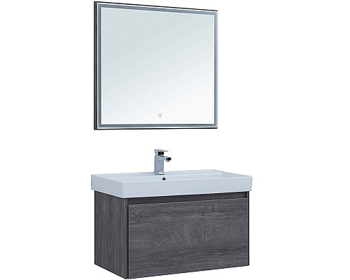 Тумба под раковину Aquanet Nova Lite 90 242269 подвесная Дуб рошелье