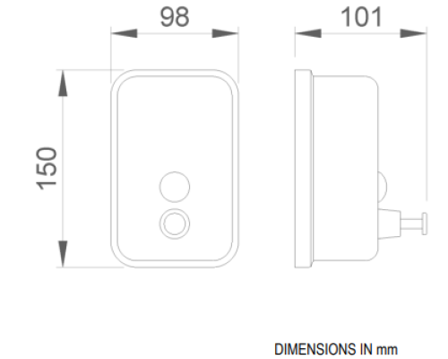 Диспенсер для жидкого мыла Nofer Inox 03001.06.B Глянцевая нержавеющая сталь
