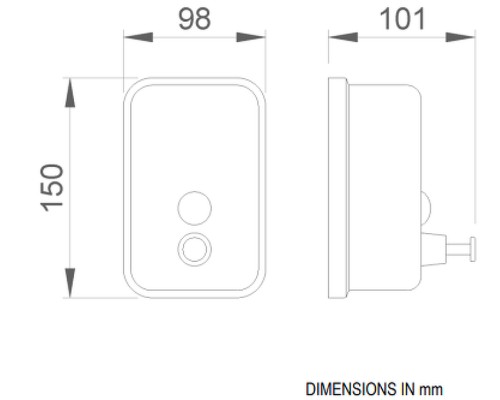 Диспенсер для жидкого мыла Nofer Inox 03001.06.B Глянцевая нержавеющая сталь