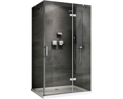 Душевой уголок Abber Zart 110x90 профиль Хром стекло прозрачное