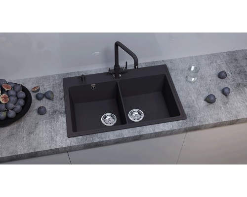 Кухонная мойка Ulgran Quartz Ruma 780-07 уголь