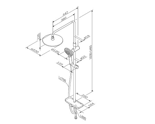 Душевая система AM.PM Like F0780222