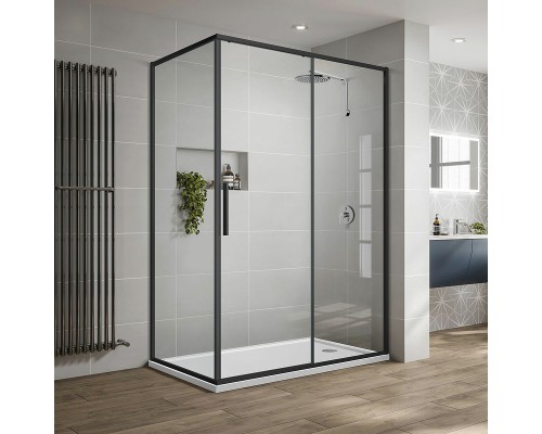 Душевой уголок Vincea Slim-U 120x90 Черный матовый