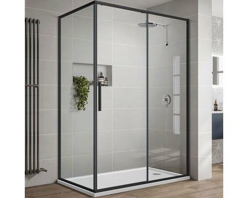 Душевой уголок Vincea Slim-U 120x90 Черный матовый