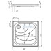 Акриловый поддон для душа 1MarKa Freya New 90x90 Белый