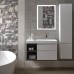 Тумба под раковину Kerama Marazzi CUBO правая подвесная с ящиками 90, белая глянцевая