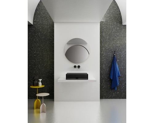 Раковина-чаша Abber Kristall 60 AT2803Onyx Черная