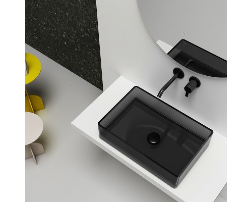 Раковина-чаша Abber Kristall 60 AT2803Onyx Черная