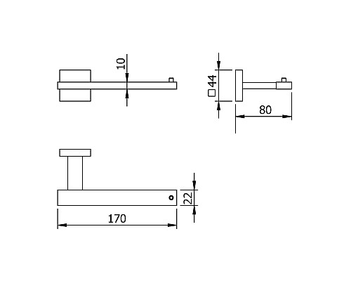 Бумагодержатель без крышки LANGBERGER 21943A