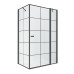 Душевое ограждение NEW TRENDY NEW SOLEO BLACK R 90x90x195 (черный)