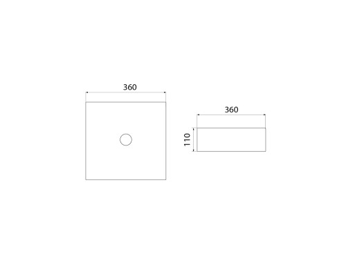 Раковина-чаша Iddis Slide 36 SLIWS01i27 Белая глянцевая