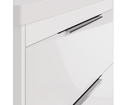 Тумба под раковину Dreja Prime 60 99.9300 подвесная Белый глянец