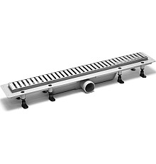 Душевой лоток PlastBrno Design 3 85 SZA3850 с решеткой Хром