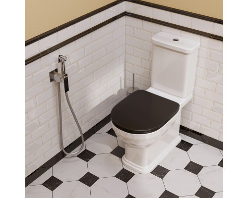 Сиденье для унитаза Kerama Marazzi POMPEI для напольного унитаза, черное глянцевое