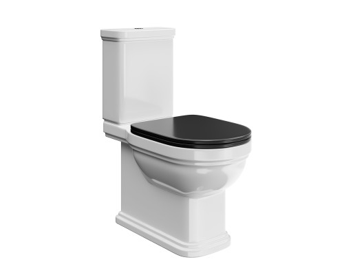 Сиденье для унитаза Kerama Marazzi POMPEI для напольного унитаза, черное глянцевое