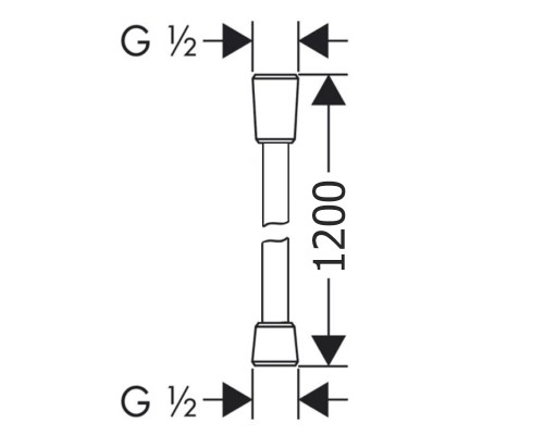 Душевой шланг Excellent Round Silver AREX.SHS.R120SL Хром