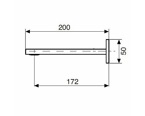 Излив для смесителя Cezares UNIKA-SCV-03/24 Золото