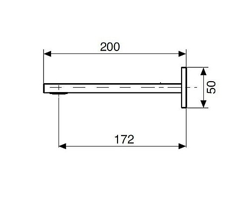 Излив для смесителя Cezares UNIKA-SCV-03/24 Золото