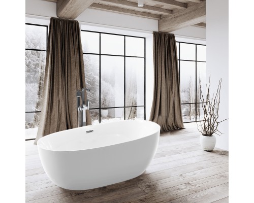 Ванна акриловая Vincea VBT-205 170x80x58 с каркасом и сливом-переливом