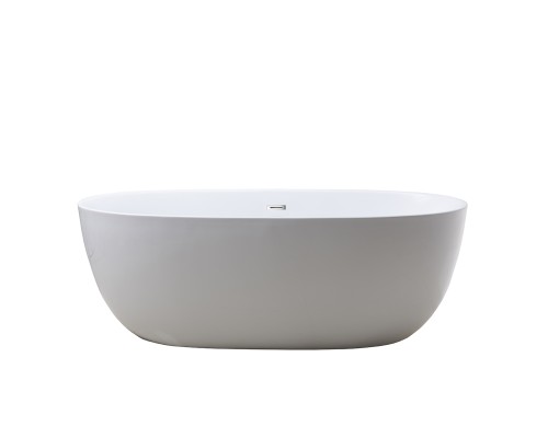 Ванна акриловая Vincea VBT-205 170x80x58 с каркасом и сливом-переливом