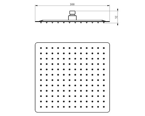 Верхний душ Bien ультратонкий BD34027107