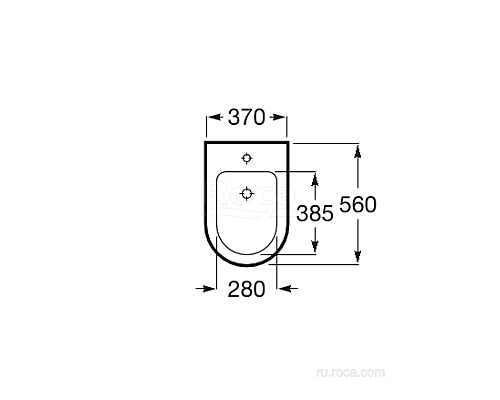 Крышка для биде Roca Inspira Round Soft Close 80652200B