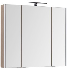 Зеркало-шкаф Aquanet Августа 100 дуб сонома