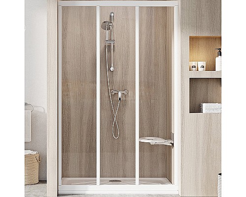 Душевая дверь Ravak Supernova ASDP3-100 00VA01R2Z1 профиль Белый стекло Transparent