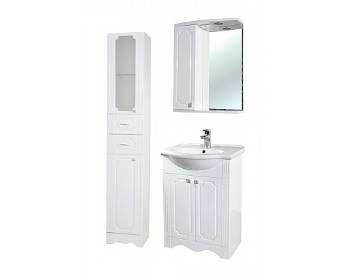 Шкаф пенал Bellezza Кантри 40 Белый