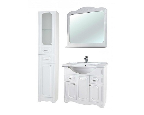 Шкаф пенал Bellezza Кантри 40 Белый