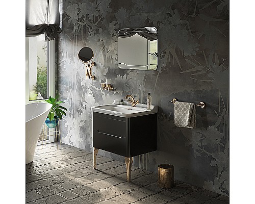 Тумба под раковину Kerasan Waldorf 74 925631 подвесная Nero matt