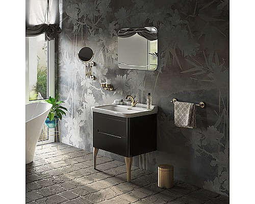 Тумба под раковину Kerasan Waldorf 74 925631 подвесная Nero matt