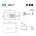 Кухонная мойка Ulgran Classic U-506-341 Ультра-белая